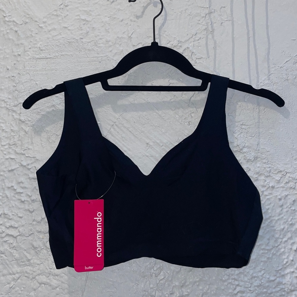 NWT COMMANDO Butter Soft-Support Bralette in Black - Picture 6 of 8